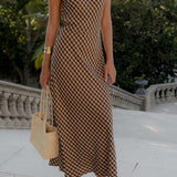 Vestido ESE O ESE Breda Brown Checks