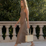 Vestido ESE O ESE Breda Brown Checks