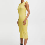 Vestido ICHI Louisany Goldfinch - ECRU