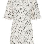 Vestido ICHI Qwin - ECRU