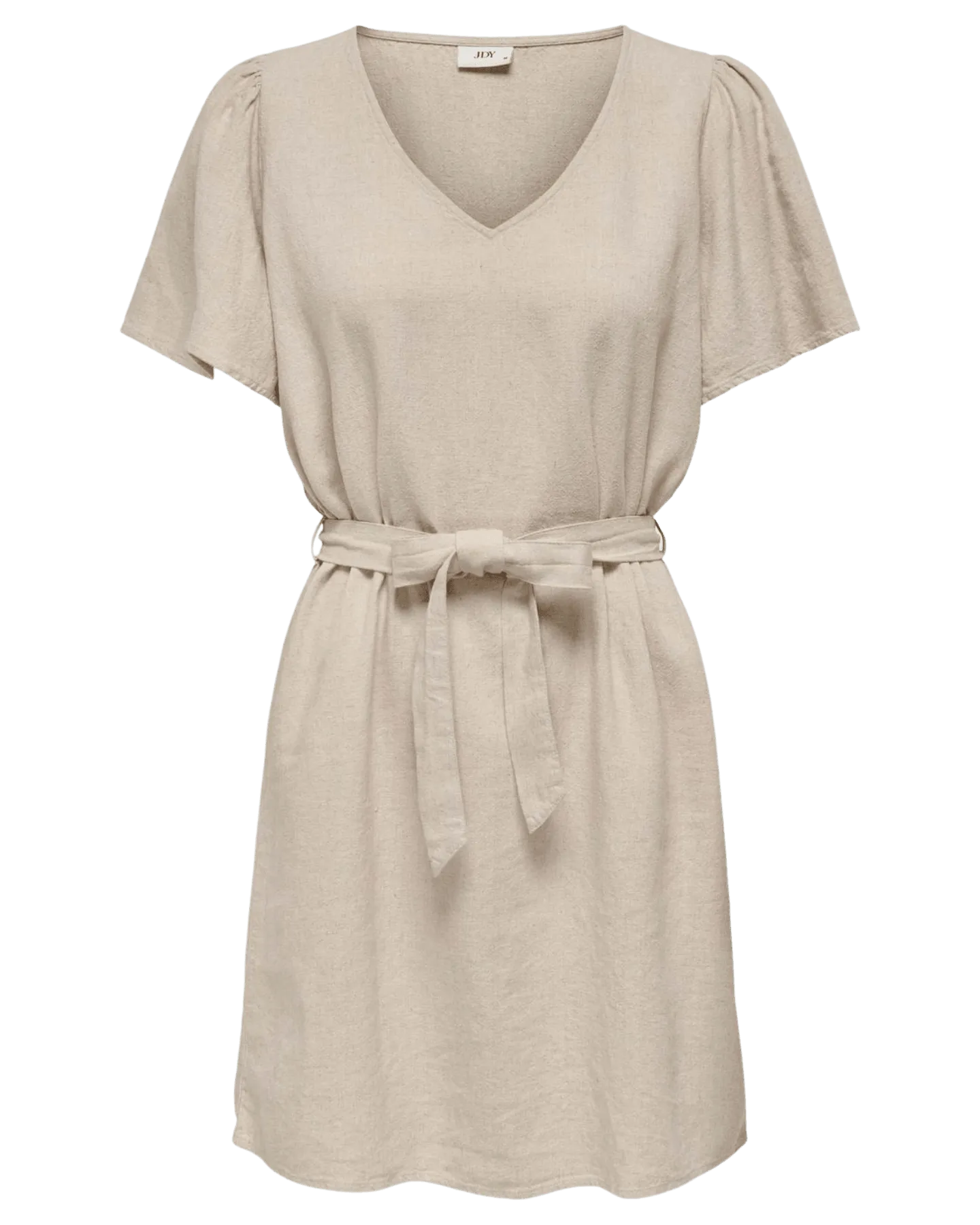 Vestido JDY Say Lino Oatmeal - ECRU
