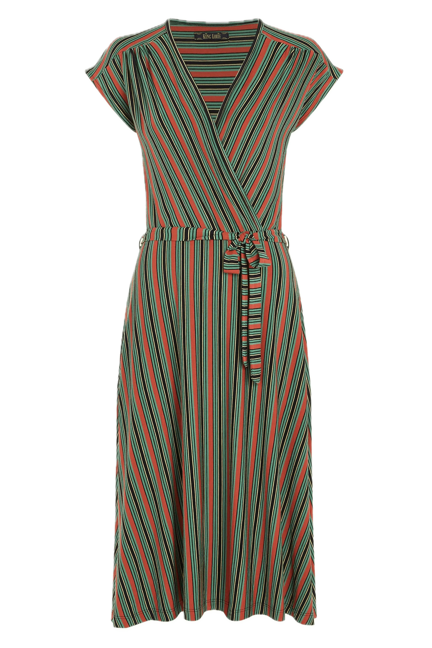 Vestido King Louie Abigail Castillo Stripe - ECRU