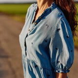 Vestido La Petite Étoile Rosita Stone Clair - ECRU