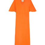 Vestido Largo CKS Dusk Bright Orange - ECRU