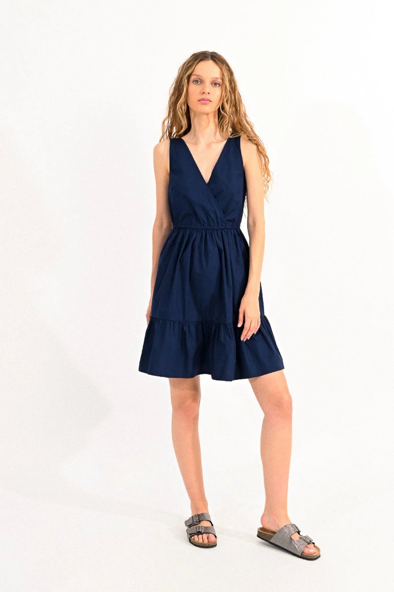 Vestido Lili Sidonio Azul Marino - ECRU