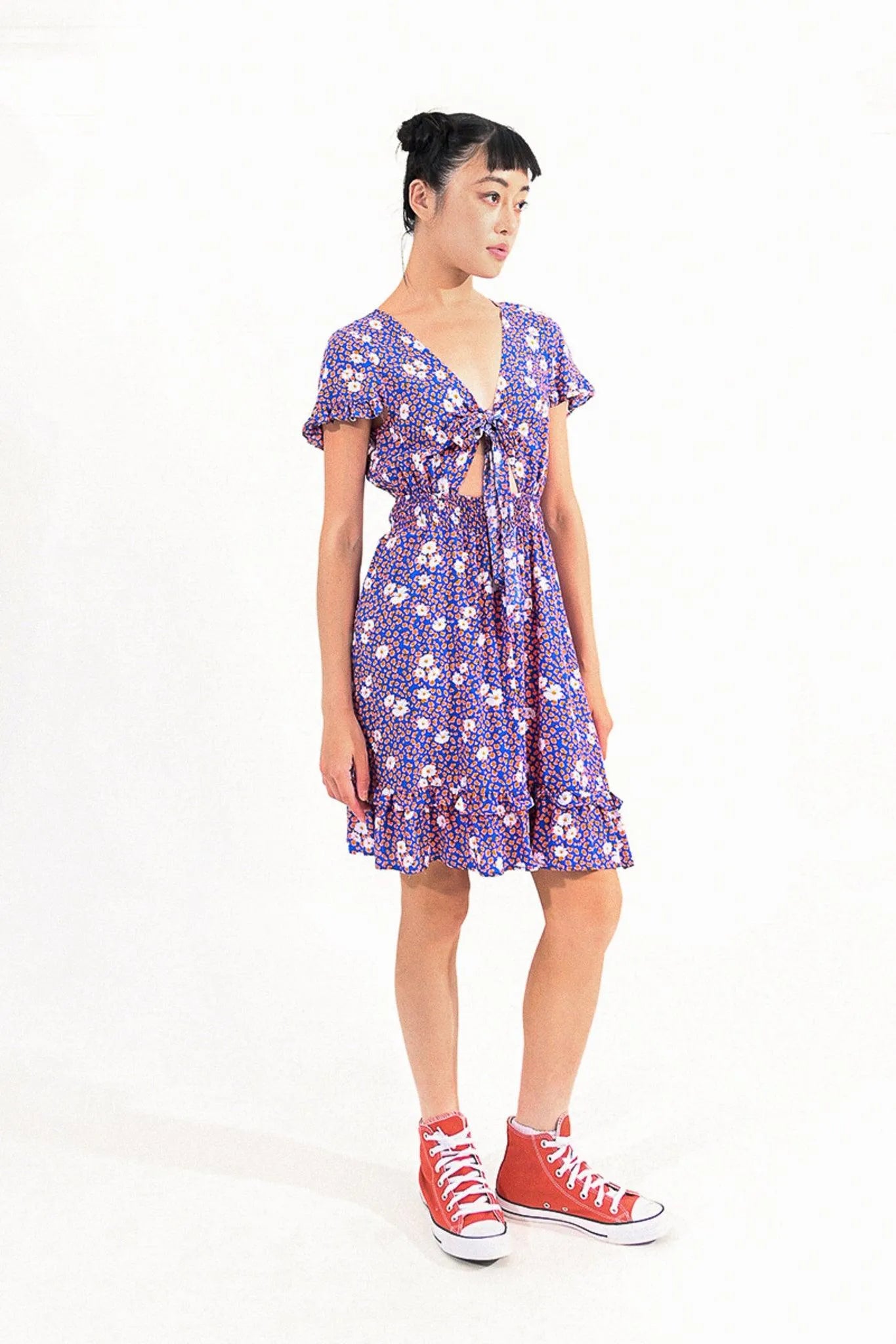 Vestido Lili Sidonio Estampado Nikki - ECRU