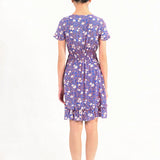 Vestido Lili Sidonio Estampado Nikki - ECRU