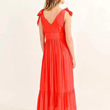 Vestido Molly Bracken Red Orange - ECRU