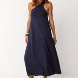 Vestido SKFK Naiade Azul Marino