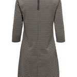 Vestido ONLY Brilliant Black Brown Houndstooth - ECRU