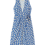 Vestido Thinking Mu Azul Small Butterfly Amapola - ECRU