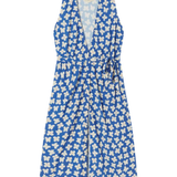 Vestido Thinking Mu Azul Small Butterfly Amapola - ECRU