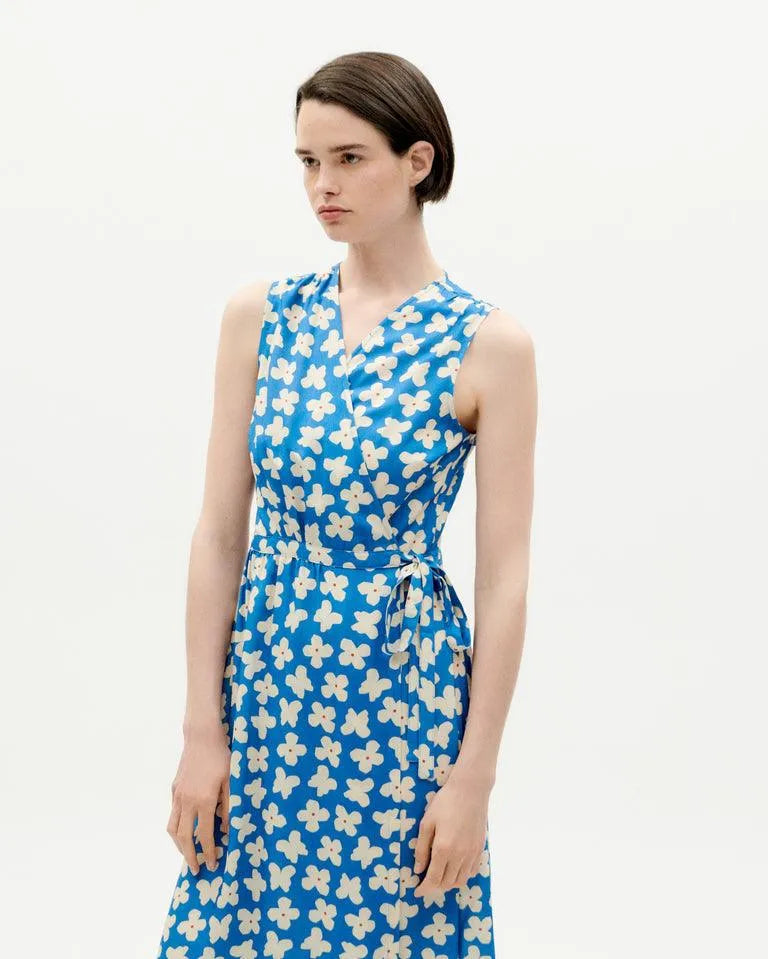 Vestido Thinking Mu Azul Small Butterfly Amapola - ECRU