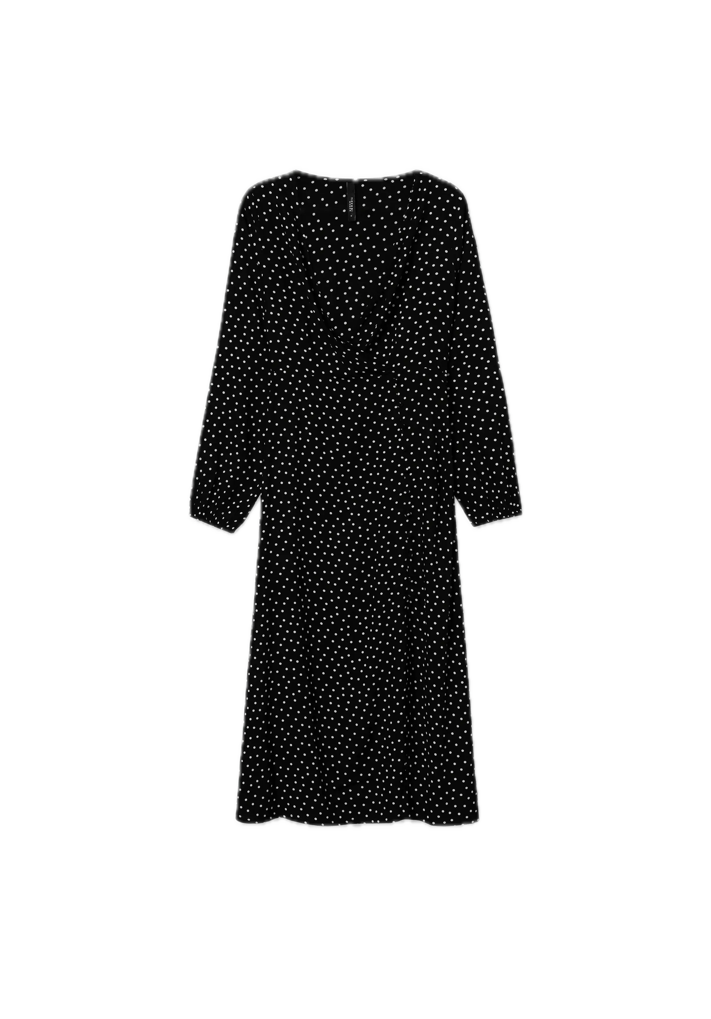 Vestido Tiffosi Kusama Midi Lunares - ECRU