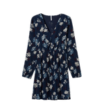 Vestido Tiffosi Plisado Estampado Floral - ECRU