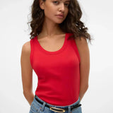 Camiseta VERO MODA Lia Racing Red