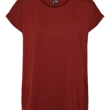 Camiseta Básica de Mujer Vero Moda AWARE Fire Brick