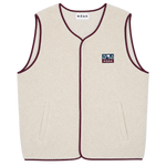 Chaleco On Vacation Wanderlust Fleece Beige flat transparente