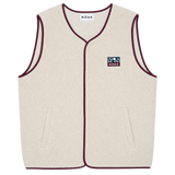 Chaleco On Vacation Wanderlust Fleece Beige flat transparente