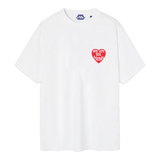 Camiseta WE ARE NOT FRIENDS Love For You Blanca, vista frontal