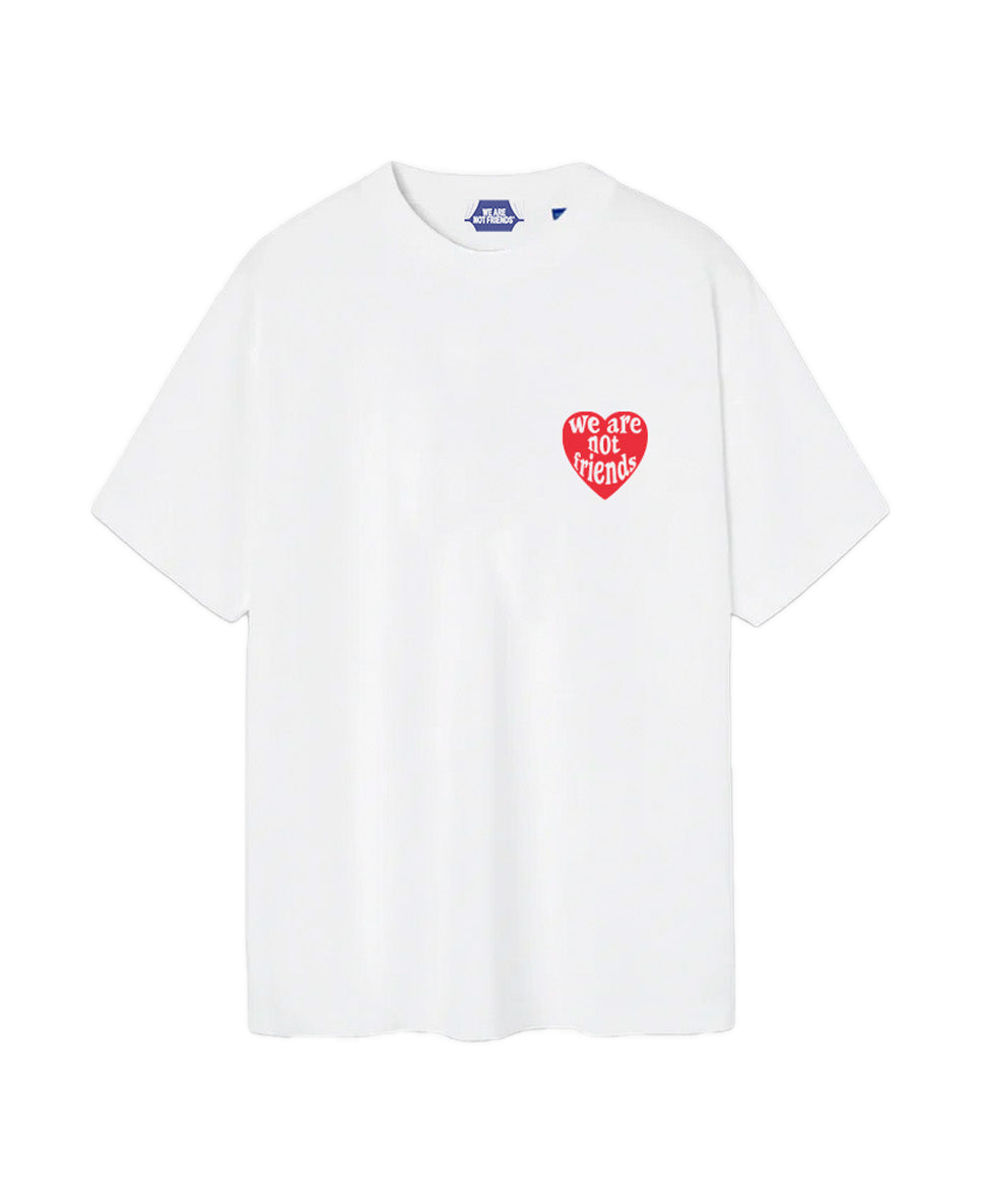 Camiseta WE ARE NOT FRIENDS Love For You Blanca, vista frontal