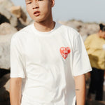Camiseta WE ARE NOT FRIENDS Love For You Blanca, modelo frontal exterior