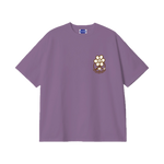 Camiseta WE ARE NOT FRIENDS Boxy Daisy Morada, vista frontal