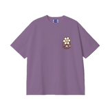 Camiseta WE ARE NOT FRIENDS Boxy Daisy Morada, vista frontal