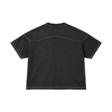 Camiseta WE ARE NOT FRIENDS Campus Boxy Negra, espalda