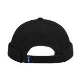 Gorro WE ARE NOT FRIENDS Docker Negro, vista espalda