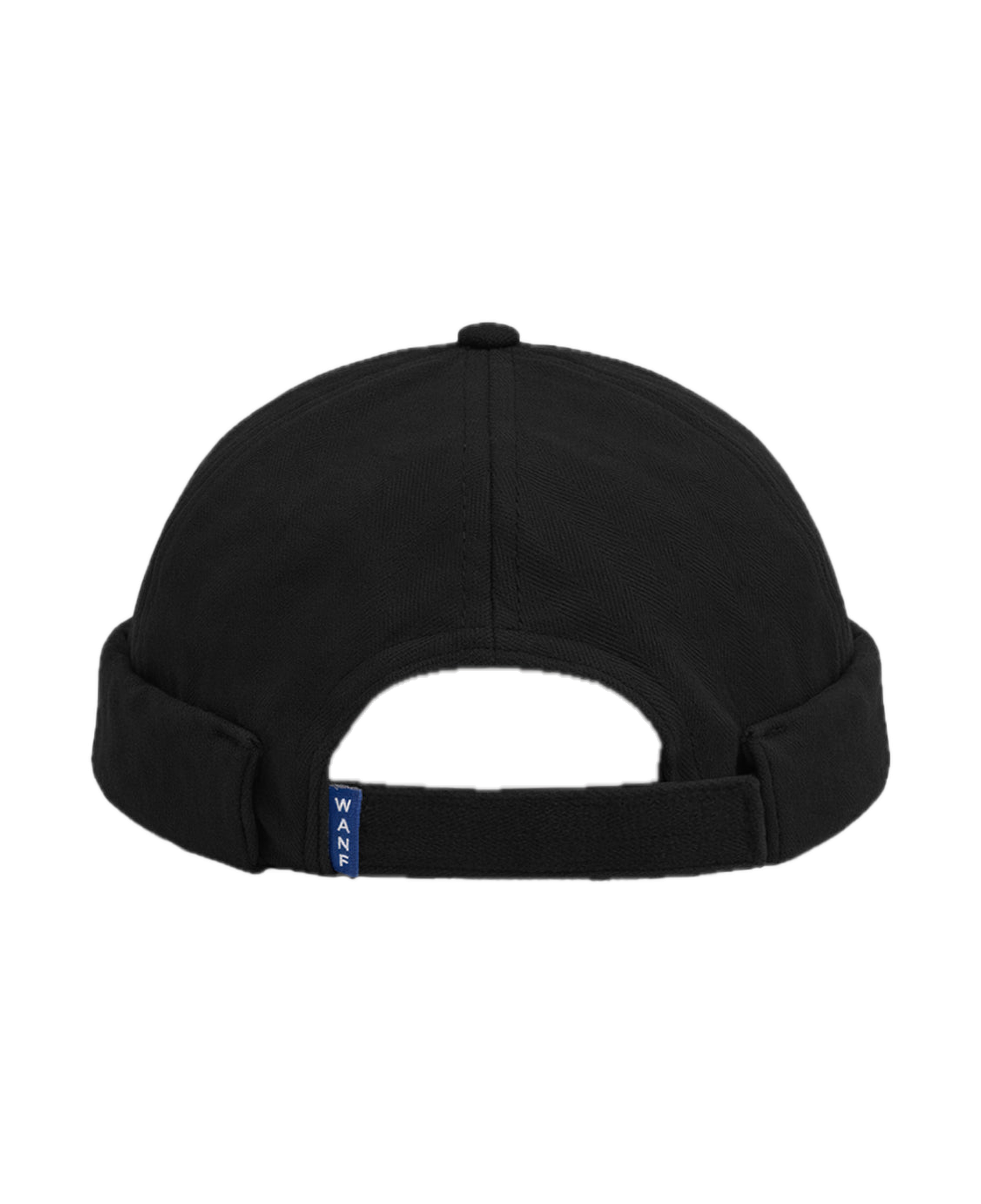Gorro WE ARE NOT FRIENDS Docker Negro, vista espalda