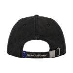 Gorra WE ARE NOT FRIENDS Hello & Goodbye Negra, vista espalda