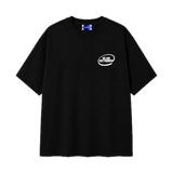 Camiseta WE ARE NOT FRIENDS Hello & Goodbye Negra, vista frontal