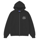 Sudadera WE ARE NOT FRIENDS Hello & Goodbye Negra, vista frontal
