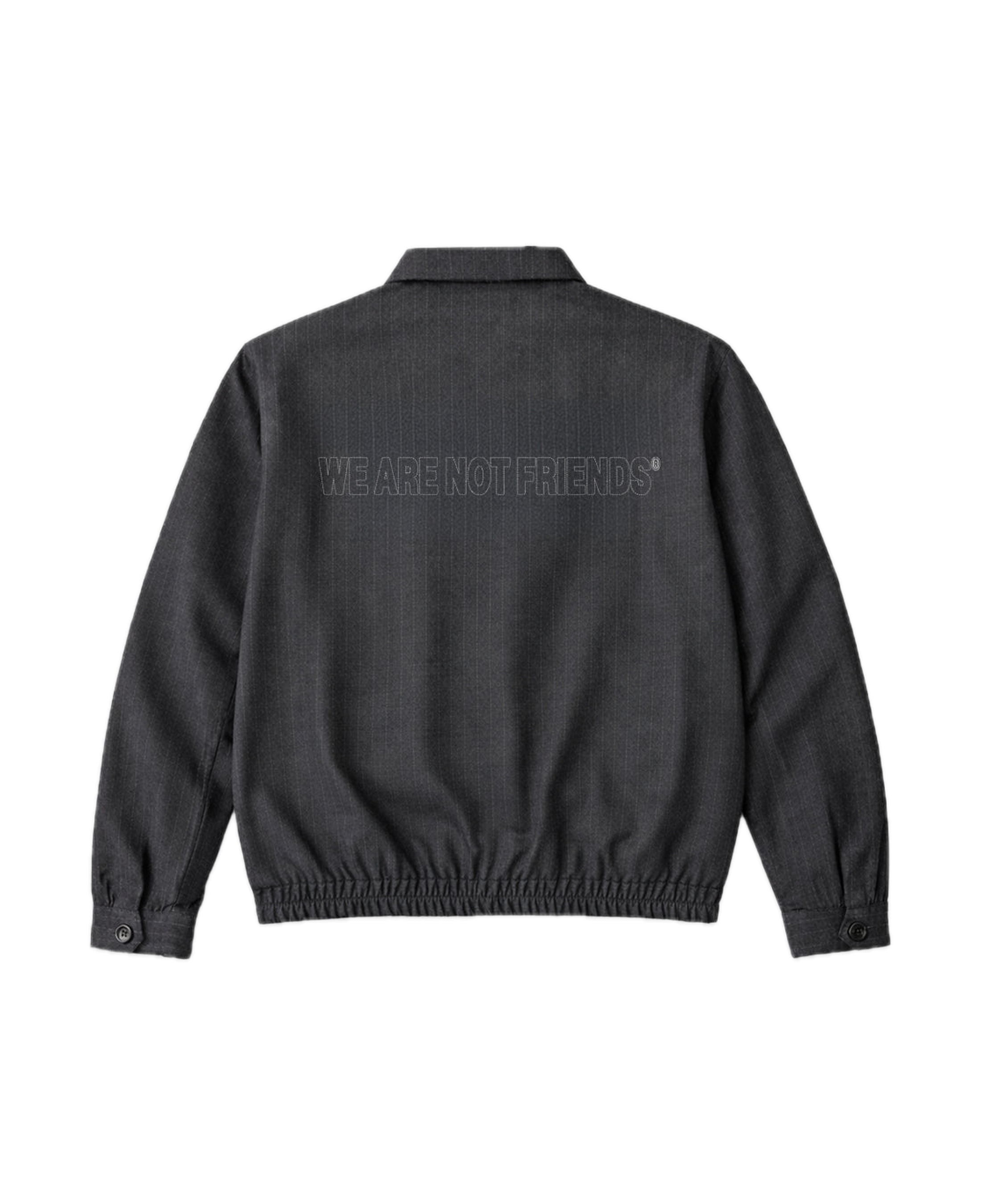 Chaqueta WE ARE NOT FRIENDS Tailored Club Negra, espalda