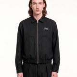 Chaqueta WE ARE NOT FRIENDS Tailored Club Negra, modelo frontal