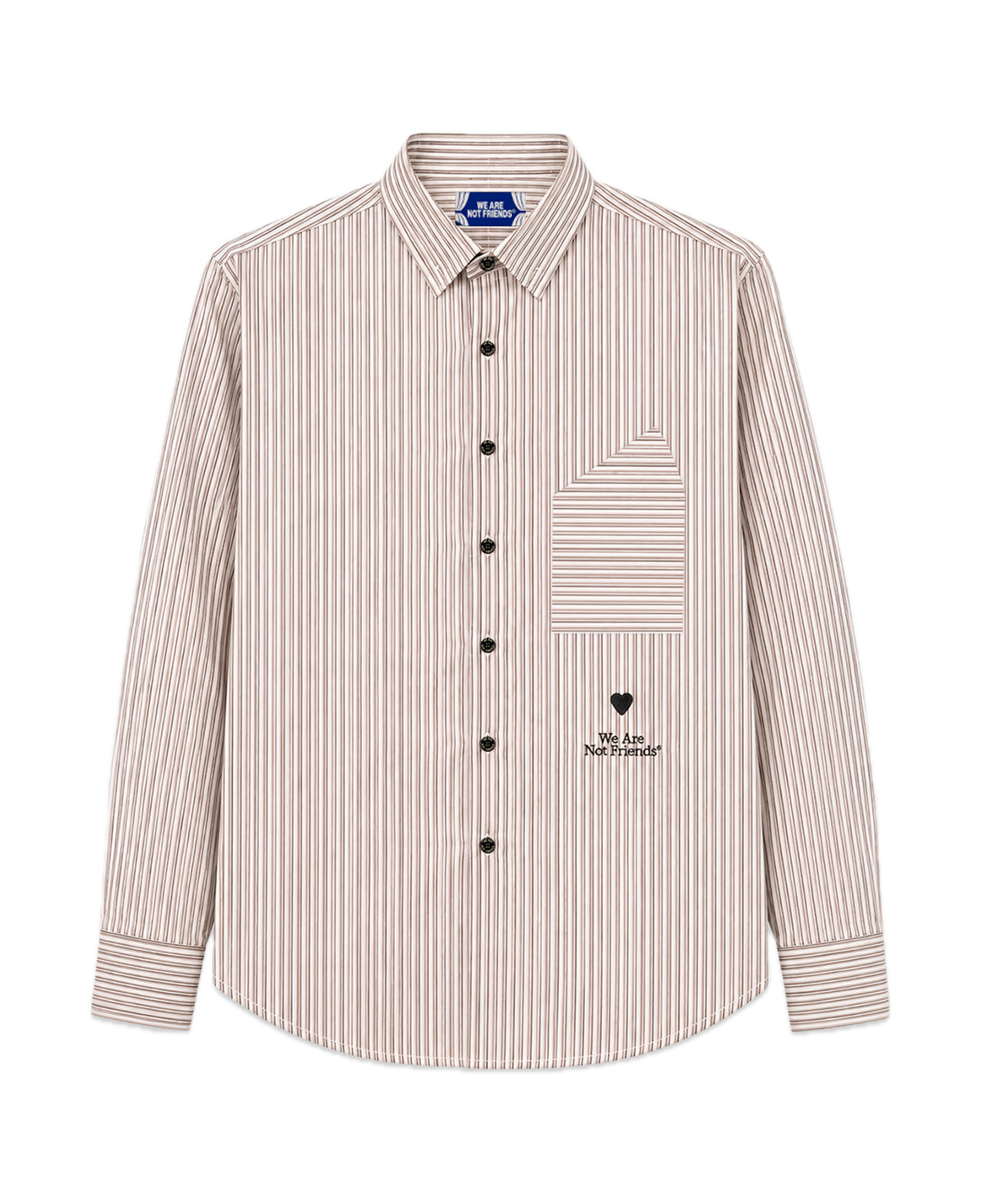 Camisa WE ARE NOT FRIENDS Work the Stripes Rayas, frontal