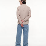 Camisa WE ARE NOT FRIENDS Work the Stripes Rayas, modelo espalda