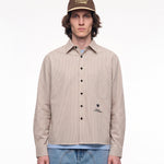 Camisa WE ARE NOT FRIENDS Work the Stripes Rayas, modelo frontal