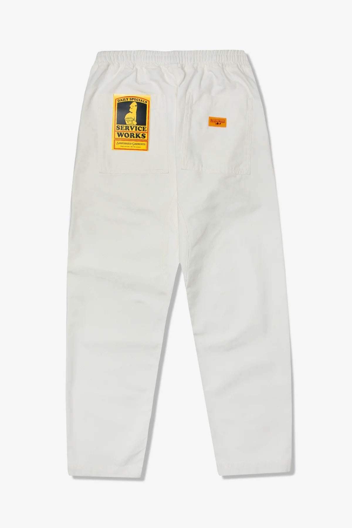 Pantalones Service Works Classic Chef Off White