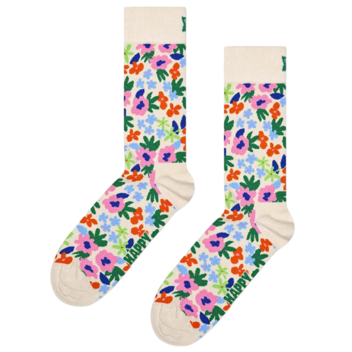 Calcetines Happy Socks White Flowers