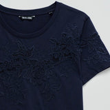 Camiseta SALSA Lace Flowers Embroidery