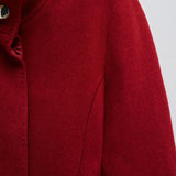 Abrigo SALSA Paño Grace con Cinturón Rojo