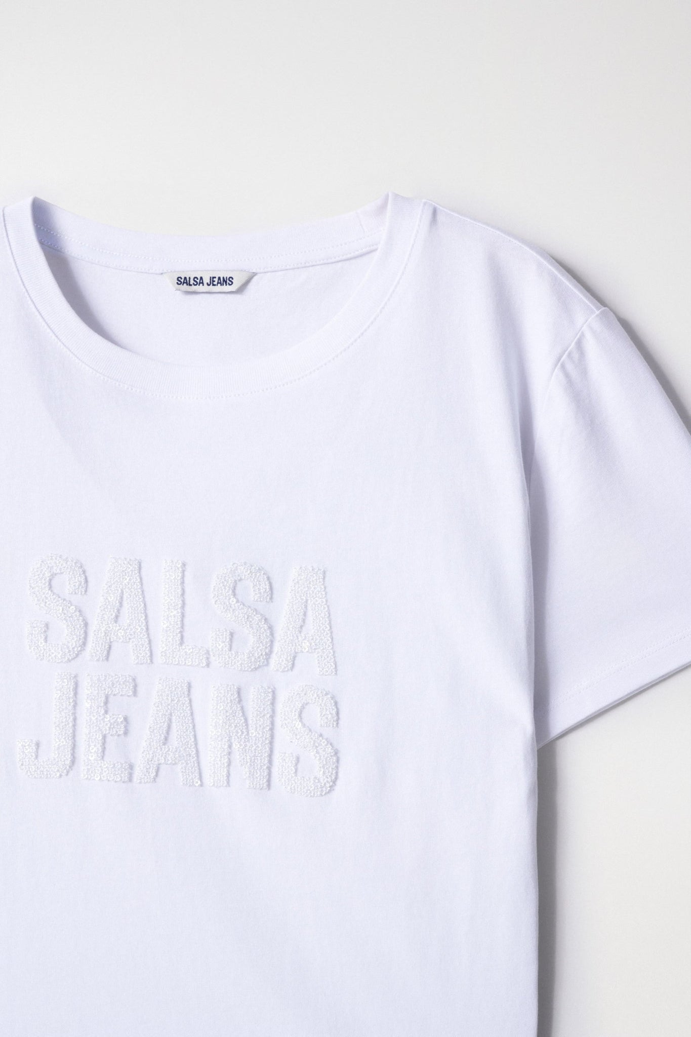 Camiseta Salsa Jeans con Marca de Cuentas