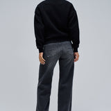 SALSA JEANS Lurex Jacquard Black Sweatshirt