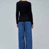 Camiseta SALSA JEANS Punto Acanalado Black