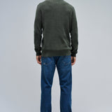 SALSA JEANS Textured Knit Sweater Dark Green 