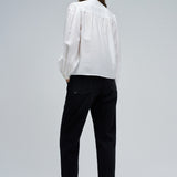 SALSA JEANS Embroidered Light Pearl Blouse