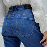 SALSA JEANS Faith Push In Cropped Flare Medium Wash Jeans