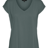 Camiseta VERO MODA Filli Balsam green Dark Green